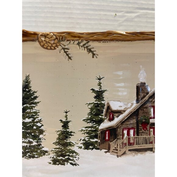 "Snow Valley" serving plate/plater by St. Nicholas Square - Picture 5 of 8